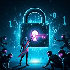 Illustration representing EtherHiding malware attack on blockchain smart contracts