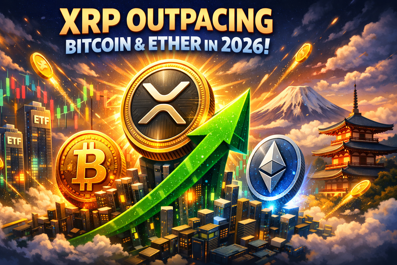 XRP Outpaces Bitcoin and Ether in 2026 as ETF Inflows and Japan Expansion Drive New Market Momentum