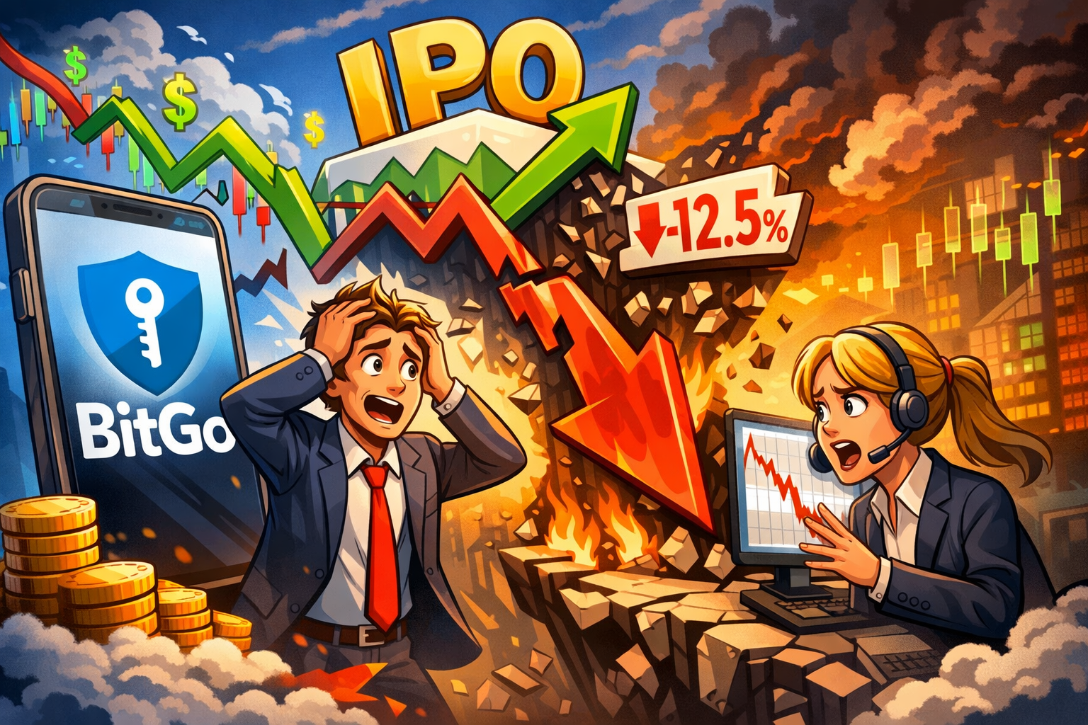 BitGo IPO Volatility Sparks Investor Caution as Shares Dip Below Offer Price