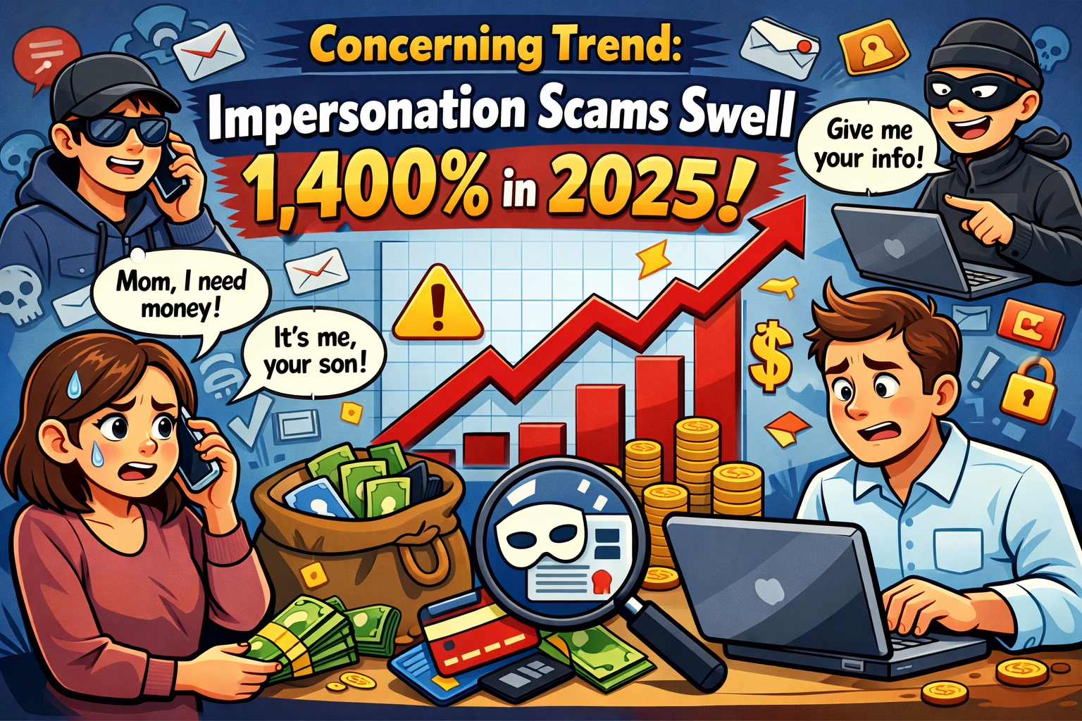 Impersonation Scams Soar 1,400% in 2025 as AI Fuels Crypto Fraud Surge