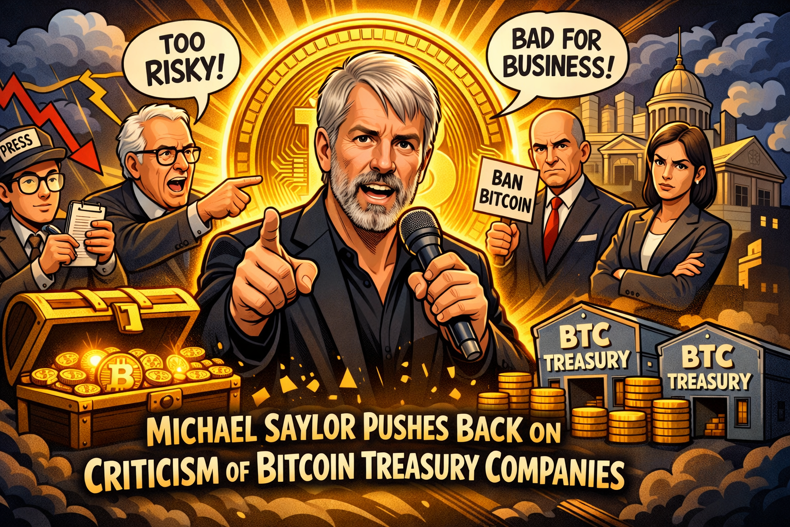 Michael Saylor Defends Bitcoin Treasury Strategy Amid Corporate Criticism