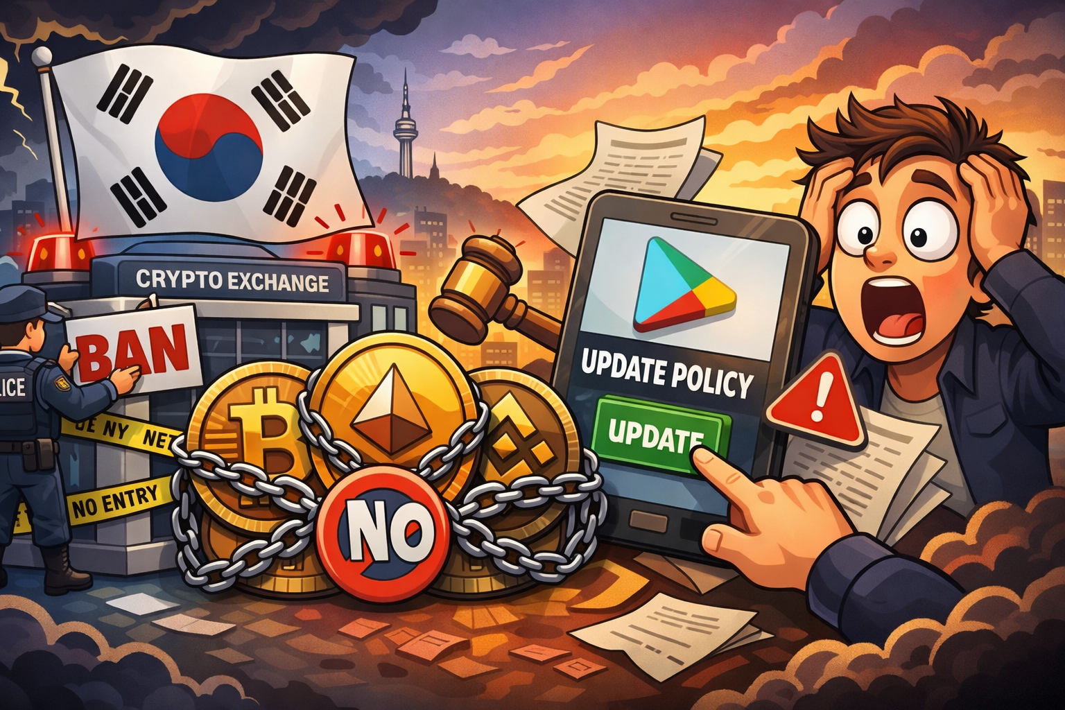 Google Play Rule Change Puts Crypto Exchanges in South Korea at Risk of App Store Ban