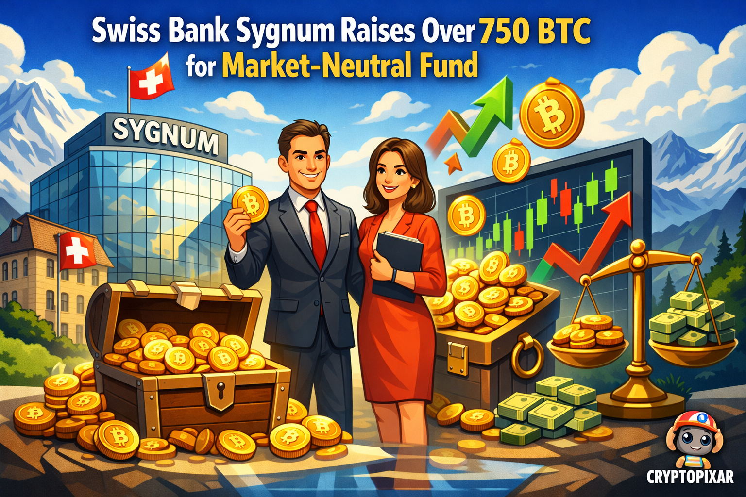 Swiss Bank Sygnum Raises Over 750 BTC as Market-Neutral Fund Delivers Strong Institutional Returns