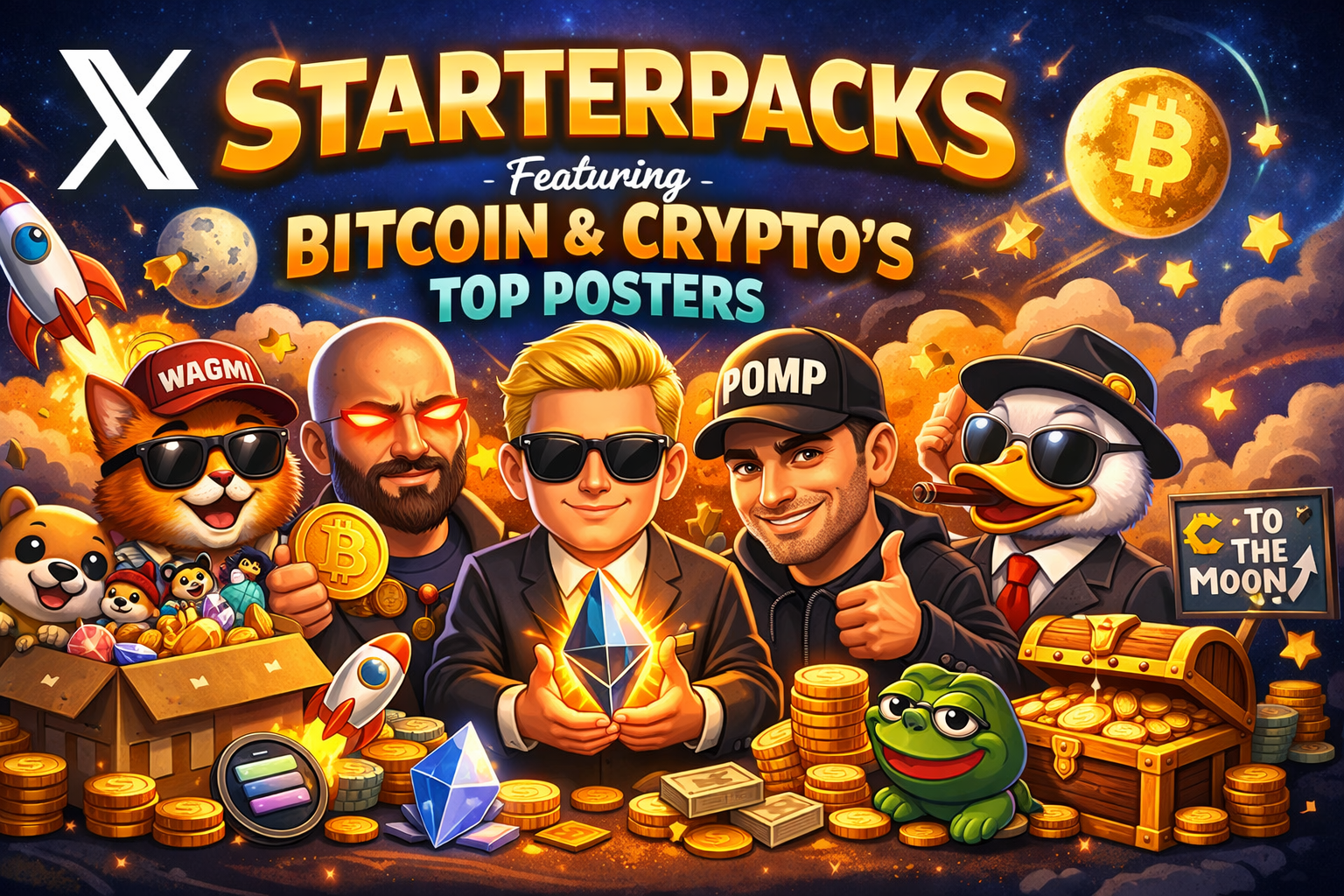 X Launches Starterpacks to Revive Bitcoin and Crypto Communities on the Platform