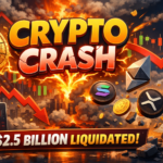 Bitcoin and Altcoins Crash as $2.5 Billion Vanishes in Weekend Liquidations