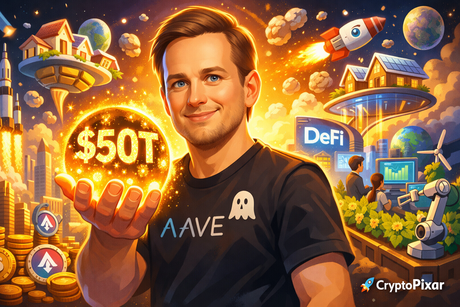 Aave Founder Predicts $50 Trillion Abundance Asset Revolution to Power the Next DeFi Wave