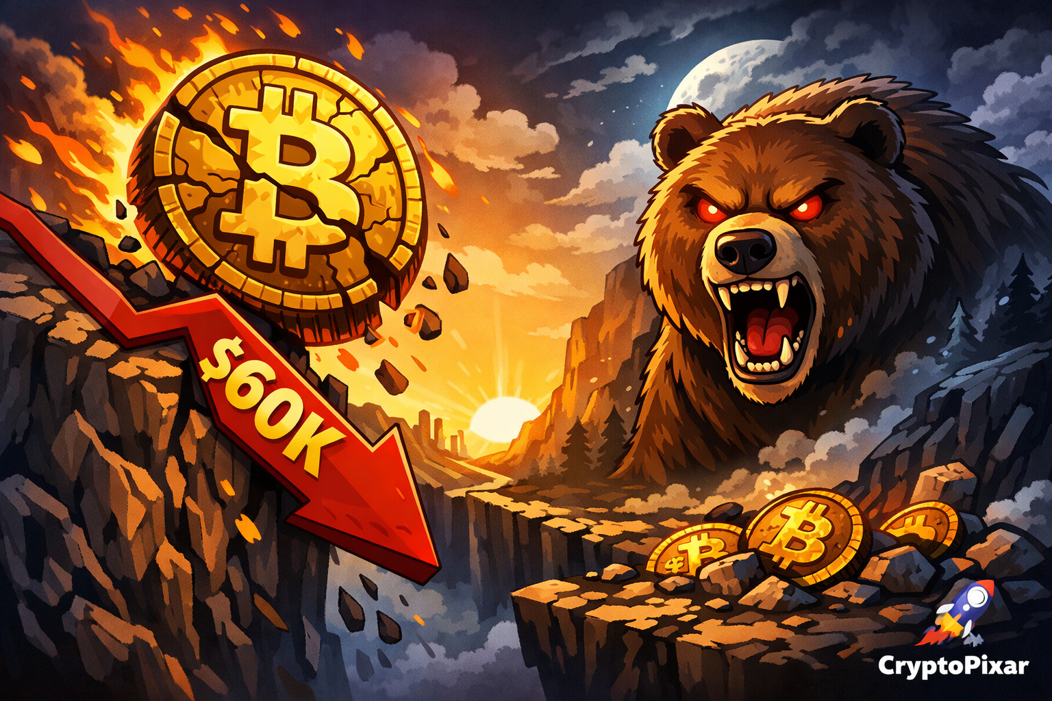 Bitcoin $60K Crash Sparks Debate: Is the Market Halfway Through the Bear Cycle or Nearing Its Bottom?