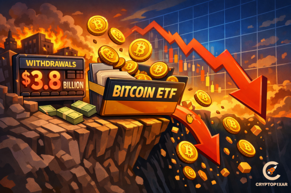 Spot Bitcoin ETFs Face Five Weeks of Outflows as Institutional Investors De-Risk $3.8 Billion Amid Market Uncertainty