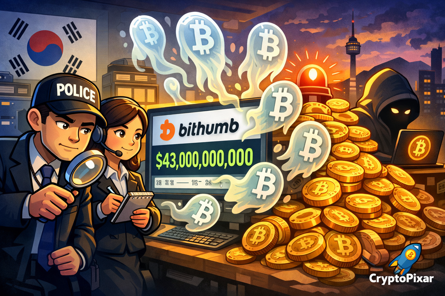 South Korea probes Bithumb as phantom Bitcoin payout sparks paper Bitcoin fears