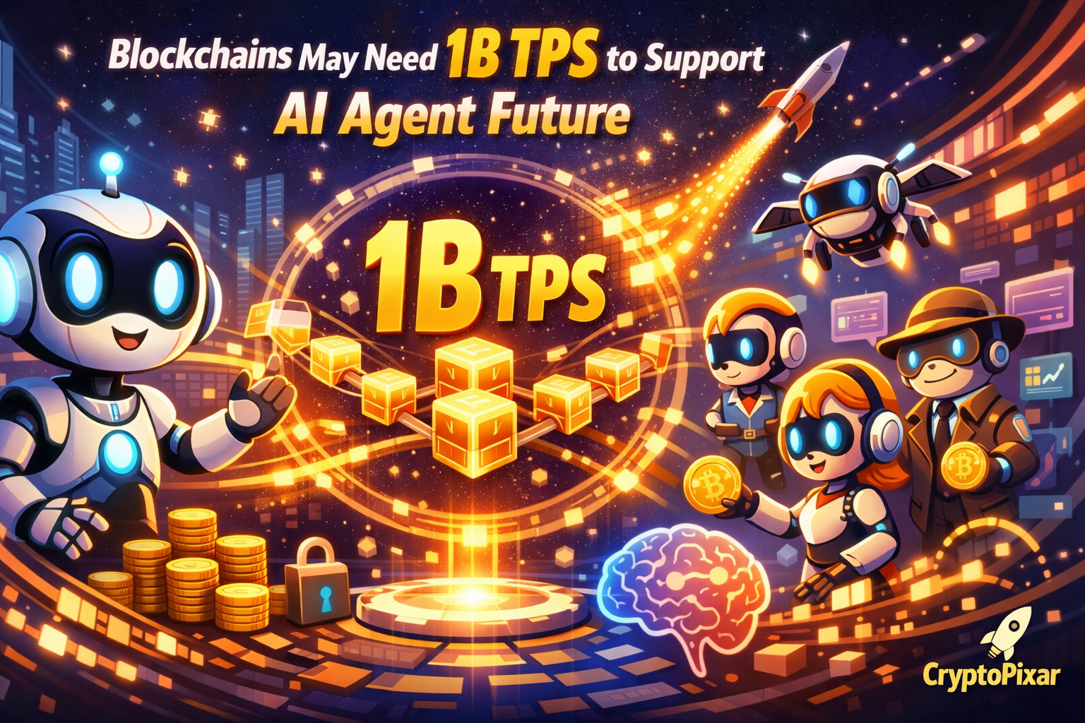 AI Agents Could Push Blockchain Networks to 1 Billion TPS, Predicts Stripe Founders