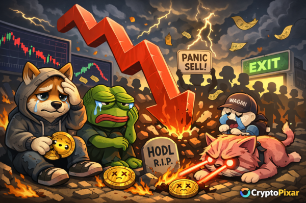 Memecoin Market Flashes Classic Capitulation Signal Hinting at Potential Reversal