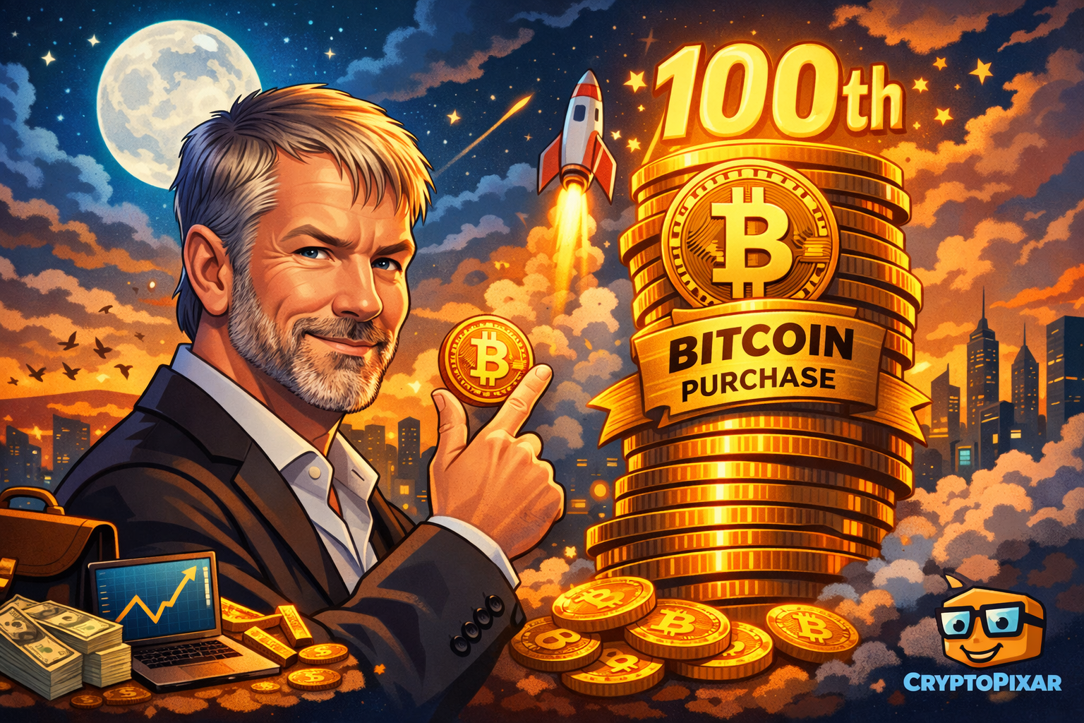 Michael Saylor teases Strategy’s 100th Bitcoin buy as firm deepens long term bet