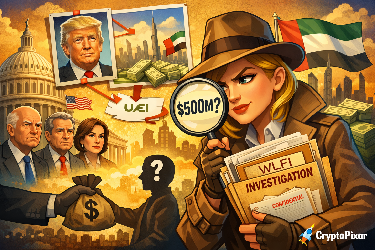 Senators urge probe into $500M UAE stake in WLFI as national security questions rise