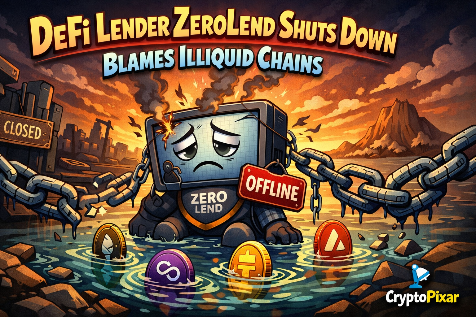 ZeroLend Collapse Exposes DeFi’s Liquidity Crisis as Chains Turn Inactive