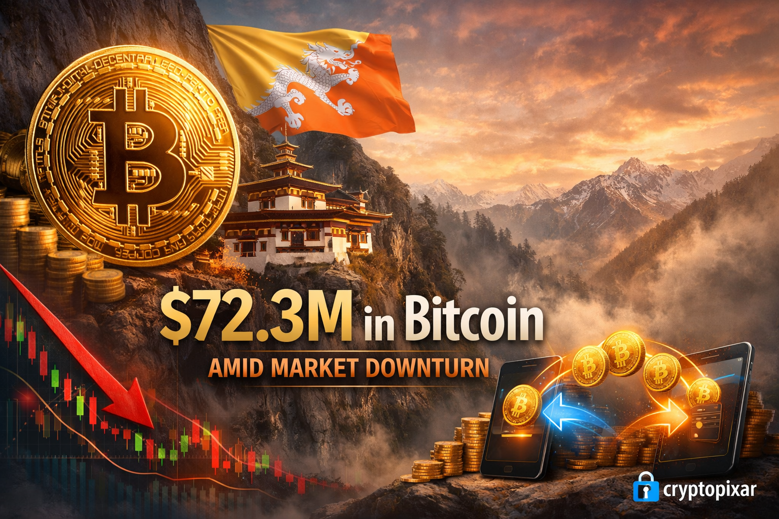 Bhutan Bitcoin Move Accelerates as $72.3M Transfer Signals Strategic Shift