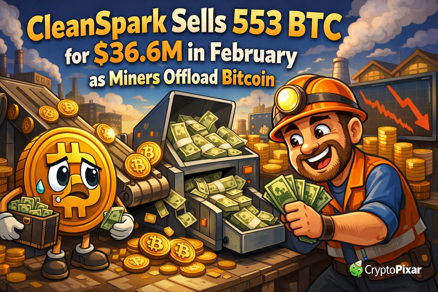 CleanSpark sells 553 BTC as miner balances expansion with treasury strategy