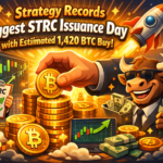 Strategy STRC Issuance Funds Estimated Purchase Of 1420 Bitcoin In Record Day
